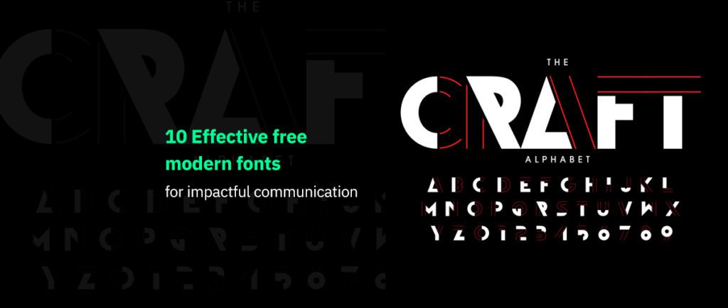 10 Effective free modern fonts